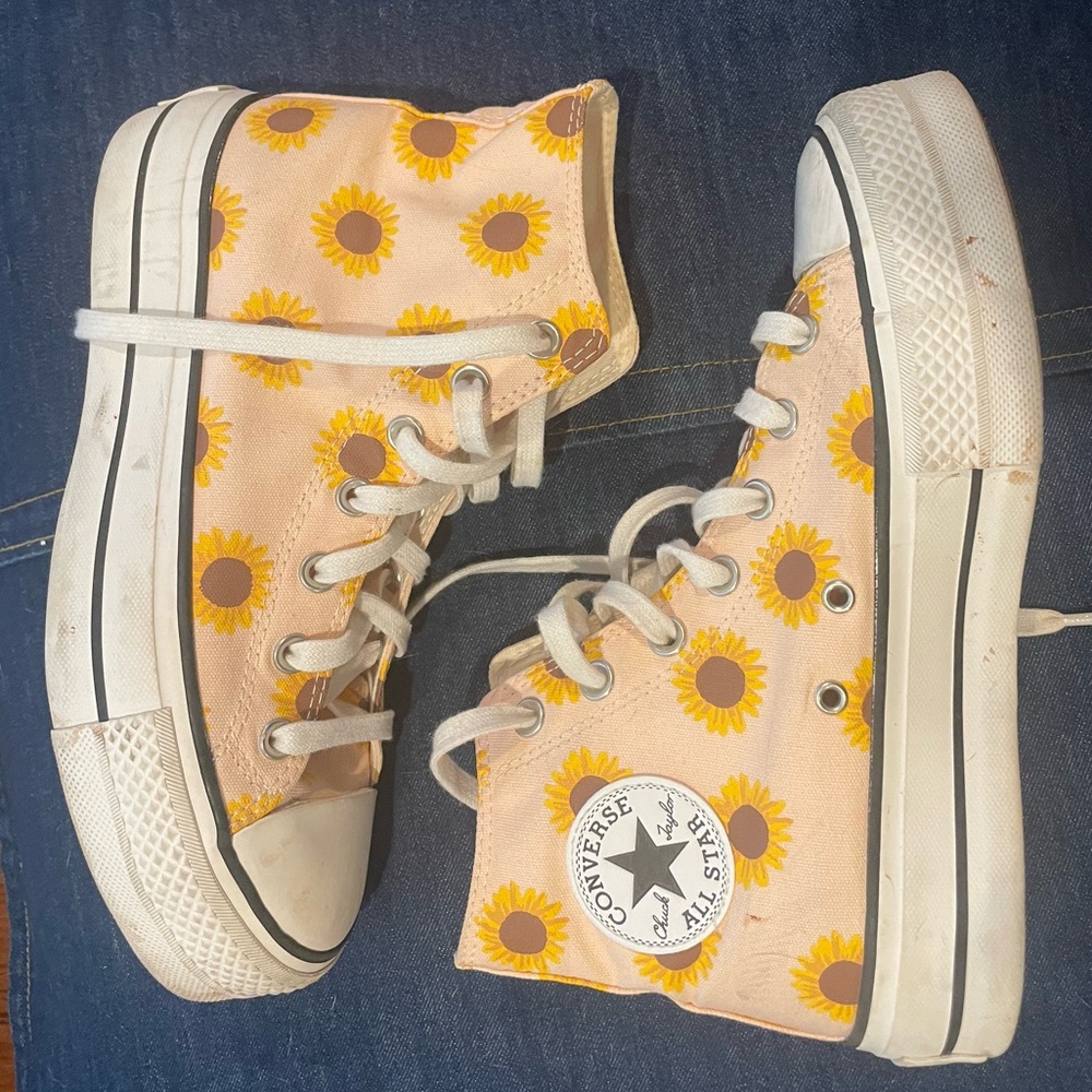 Converse All Star SUNFLOWER Size 8